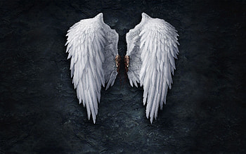 Broken angel wings HD wallpaper