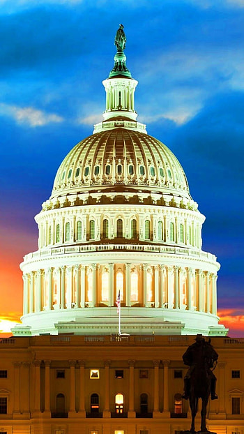 U.S. Capitol , Political Spirit, American Democracy, Patriotic Pride HD phone wallpaper