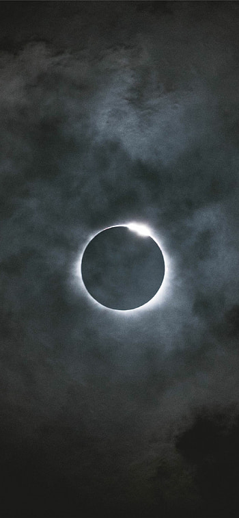 Solar eclipse brilliance, Celestial phenomenon, Astronomical spectacle, Daytime enchantment HD phone wallpaper