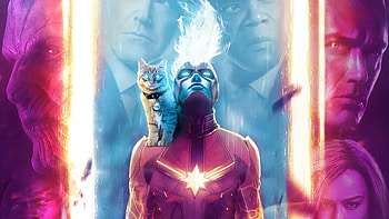 Captain Marvel Fanposter, captain-marvel, superheroes, poster, artstation HD wallpaper