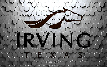 Flag of Irving, Texas, honeycomb art, Irving hexagons flag, Irving, 3d hexagons art, Irving flag HD wallpaper