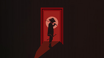 Samurai Minimal , samurai, minimalism, minimalist, artist, artwork, digital-art, dark, black HD wallpaper