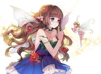 Fairies, blue, fairy, anime, cute, girl, manga, dress, bouno satoshi HD wallpaper