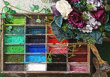 Flowers, Bouquet, Paints, Pigments HD wallpaper