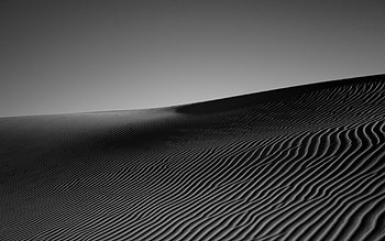 Nature, Sand, Desert, Bw, Chb, Monochrome HD wallpaper