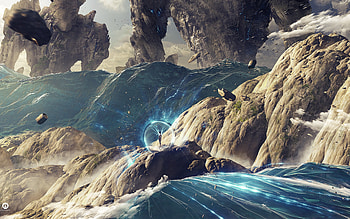 Golden Age Titans, creative, graphics HD wallpaper