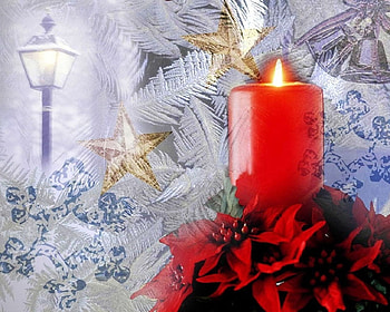 Candle in the Light, candle, light, christmas, red HD wallpaper