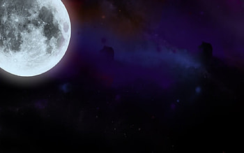 NIGHT MOON, night, sky, stars, moon HD wallpaper