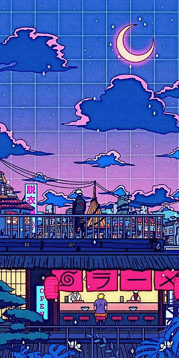 naruto aesthetic. Naruto , Vaporwave , Anime scenery , Naruto Vaporwave HD phone wallpaper