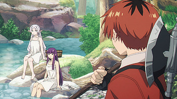Frieren: Riverside Respite — Fern & Stark ( ), Anime, Frieren: Beyond Journey's End, Fern (Frieren: Beyond Journey's End), Frieren (Frieren: Beyond Journey's End), Stark (Frieren: Beyond Journey's End) HD wallpaper