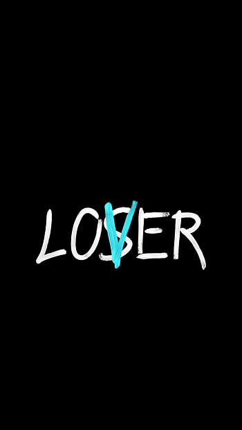 Loser/lover, love, magenta, midnight, lover, sad, depressed, logo, loser, lonely HD phone wallpaper