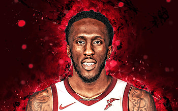 Taurean Prince, , Cleveland Cavaliers, NBA, basketball, Cavs, purple neon lights, Taurean Prince Cleveland Cavaliers, Taurean Prince HD wallpaper