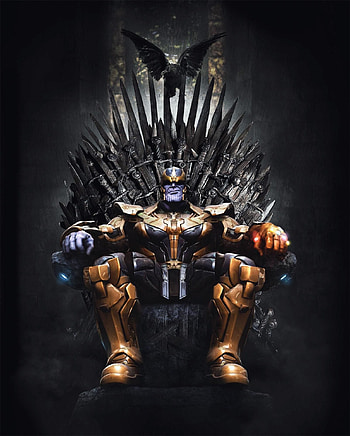 Thanos, Iron Throne HD phone wallpaper
