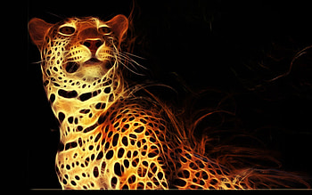 *❖❀abstarct jaguar ❀ღ*, animal, brown, abstract, jaguar HD wallpaper