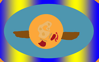 head of the universe, oval, blue, circle, universe HD wallpaper