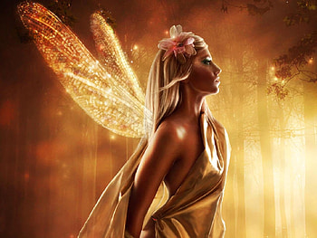 golden fairie, fairytale, fairies, elves, fantasy HD wallpaper