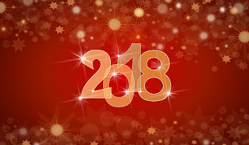 Holidays, Art, New Year, 2018 HD wallpaper