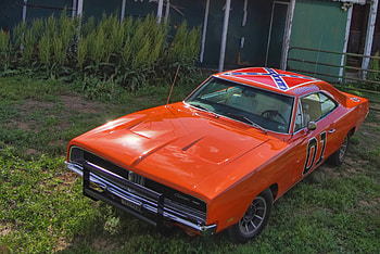 Confederate Battle Flag, General Lee Car HD wallpaper