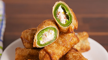 Best jalapeo popper egg rolls, Spicy fusion appetizer, Irresistible snack, Crispy perfection HD wallpaper