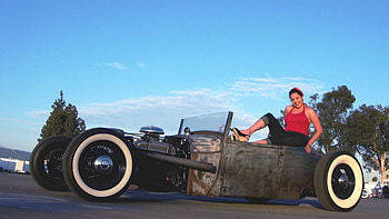 women cars pinups rat rod - Girls ( HD wallpaper