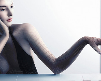 3D Model, black dress, pretty woman HD wallpaper