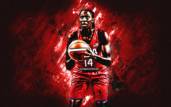 Tina Charles, United States national basketball team, red stone background, American Basketball Player, portrait, USA, basketball HD wallpaper