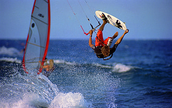 Sports, Sea, Flight, Board, Extreme HD wallpaper