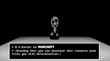 ... W. D. Gaster in Minecraft (Resource Pack) by Dragoner7 HD wallpaper