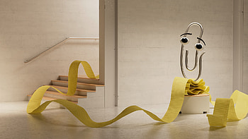 Microsoft-Clippy, Clippy, Windows, MS, Microsoft HD wallpaper