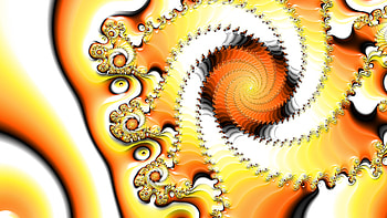 Fractal Art for your - Trippy, yellow, psychedelic, trippy, Abstract, fractal HD wallpaper