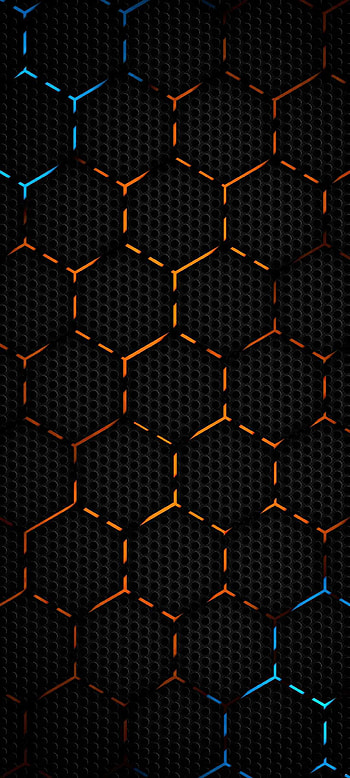 Dark lines, orange, material property HD phone wallpaper