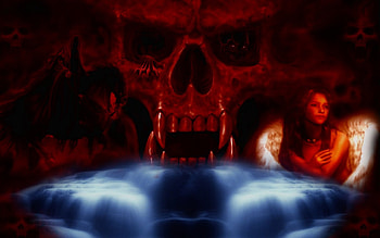 aniol, angel, fantasy dark HD wallpaper