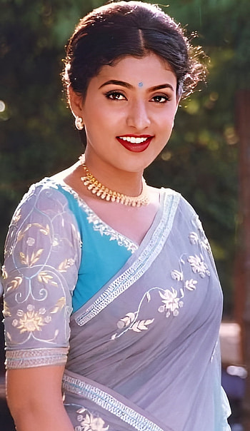 Roja, multilingual actress, vintage, saree beauty HD phone wallpaper
