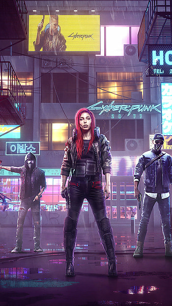 Cyberpunk 2077, 2020 game poster, U mobile , Futuristic aesthetics HD phone wallpaper