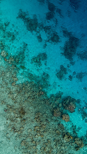 Nature, Water, Stones, Sea, View From Above, Ripples, Ripple, Ocean HD phone wallpaper