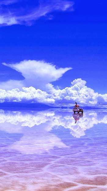 Salar De Uyuni, Bolivia, Travels, Mesmerizing clouds HD phone wallpaper