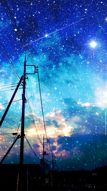 Celestial Skies: Original Anime Magic, Anime, Original HD phone wallpaper