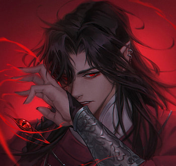 Hua Cheng, fantasy, art, man, zolaida, red, lisa buijteweg HD wallpaper