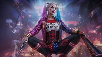 Harley Quinn The Fearless, harley-quinn, superheroes, artwork, art, digital-art HD wallpaper