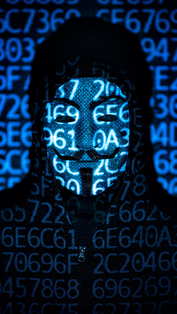 Hacker , Guy Fawkes mask, Code black hoodie HD phone wallpaper