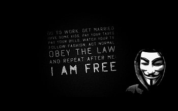 Am I Anonymus, anonymus, hacker, computer HD wallpaper
