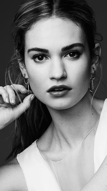 Lily James, Beautiful Heroine HD phone wallpaper