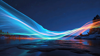AI Art, artistic, lake HD wallpaper