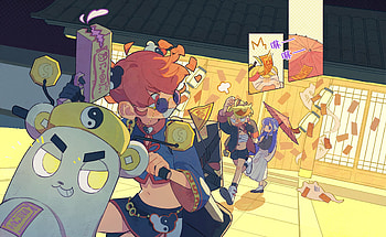 Muse Dash Night Run — Marija, Rin & Buro, Marija (Muse Dash), Rin (Muse Dash), Buro (Muse Dash), video game, Muse Dash HD wallpaper