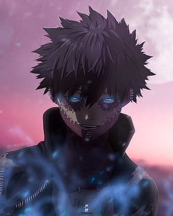 ᴅᴀʙɪ, animeedits, eye, head, anime, dabi, anime HD phone wallpaper
