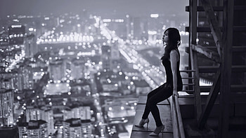Everywhere at Once, landscape, women, graphy, city HD wallpaper