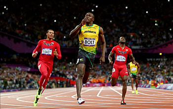 Usain Bolt, Sprinting legend, Lightning speed, Sports icon HD wallpaper