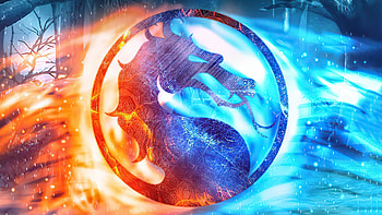 Mortal Kombat Movie Fire And Ice Logo , mortal-kombat-movie, mortal-kombat, movies, 2021-movies HD wallpaper