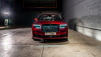 Rolls Royce, Black, Red, Badge, Ghost, Car, 2022, Cars HD wallpaper
