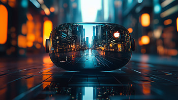 Futuristic Reflection: Apple Vision Pro, Apple Inc., reflection, futuristic HD wallpaper